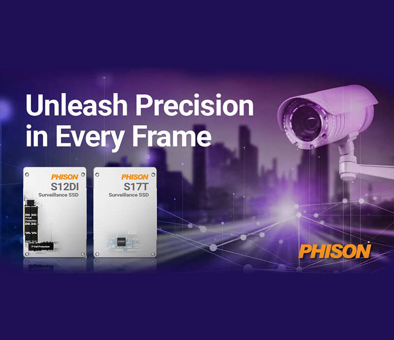 PHISON has launched a dedicated SSD for video surveillance, with a warranty of over 3 years and a maximum capacity of 7.68TB