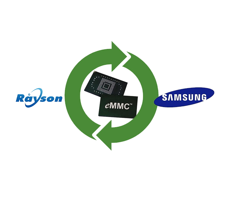 Rayson RS70B32G4S15G can replace Samsung KLMBG2JENB-B041 eMMC5.1 with a capacity of 32GB